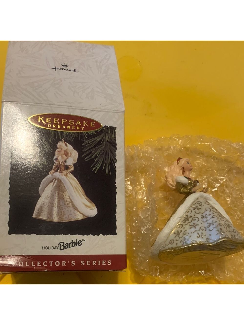 Vintage 1994 Hallmark Holiday Barbie ornament NIB